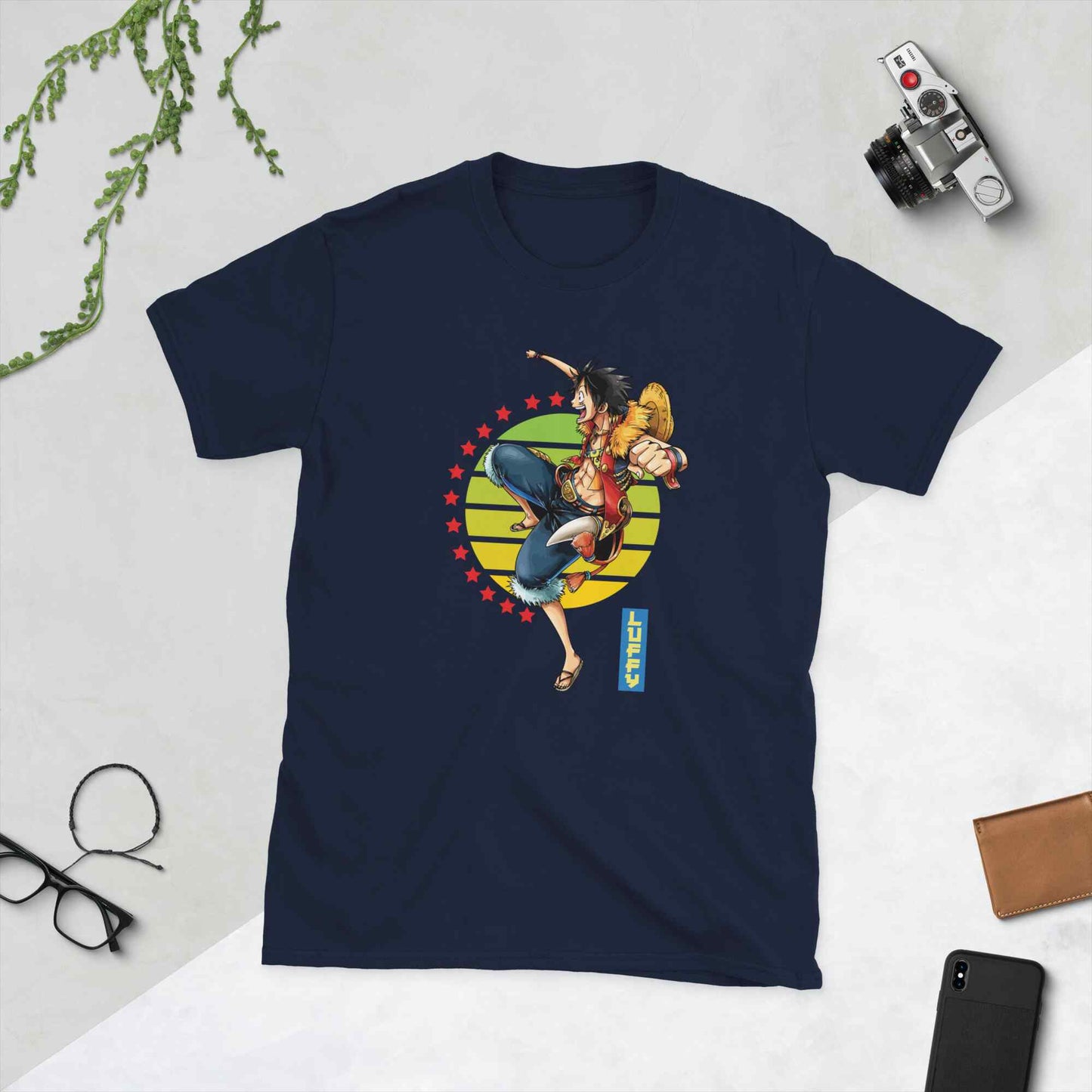 One Piece Anime Luffy Star Short-Sleeve Unisex T-Shirt