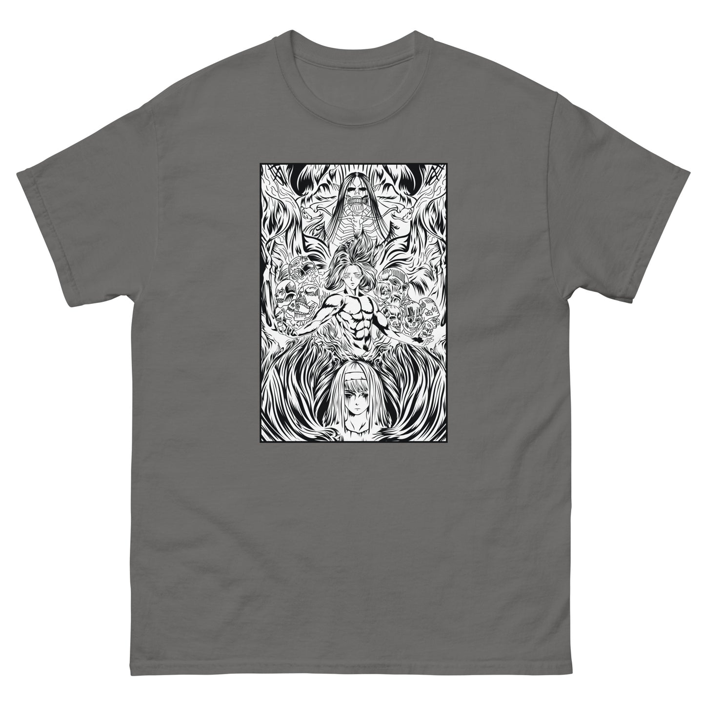 Attack On Titan Anime Rumbling Eren Founding Titan Ymir Classic T-Shirt