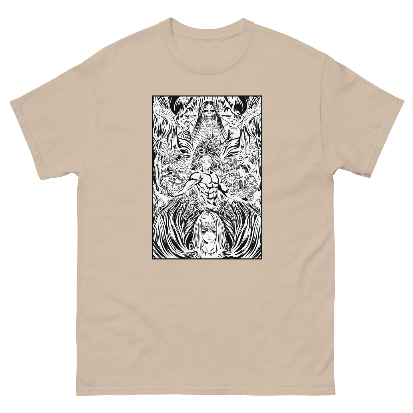 Attack On Titan Anime Rumbling Eren Founding Titan Ymir Classic T-Shirt