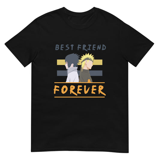 Naruto Anime Naruto and Sasuke Best Friends Forever Short-Sleeve Unisex T-Shirt