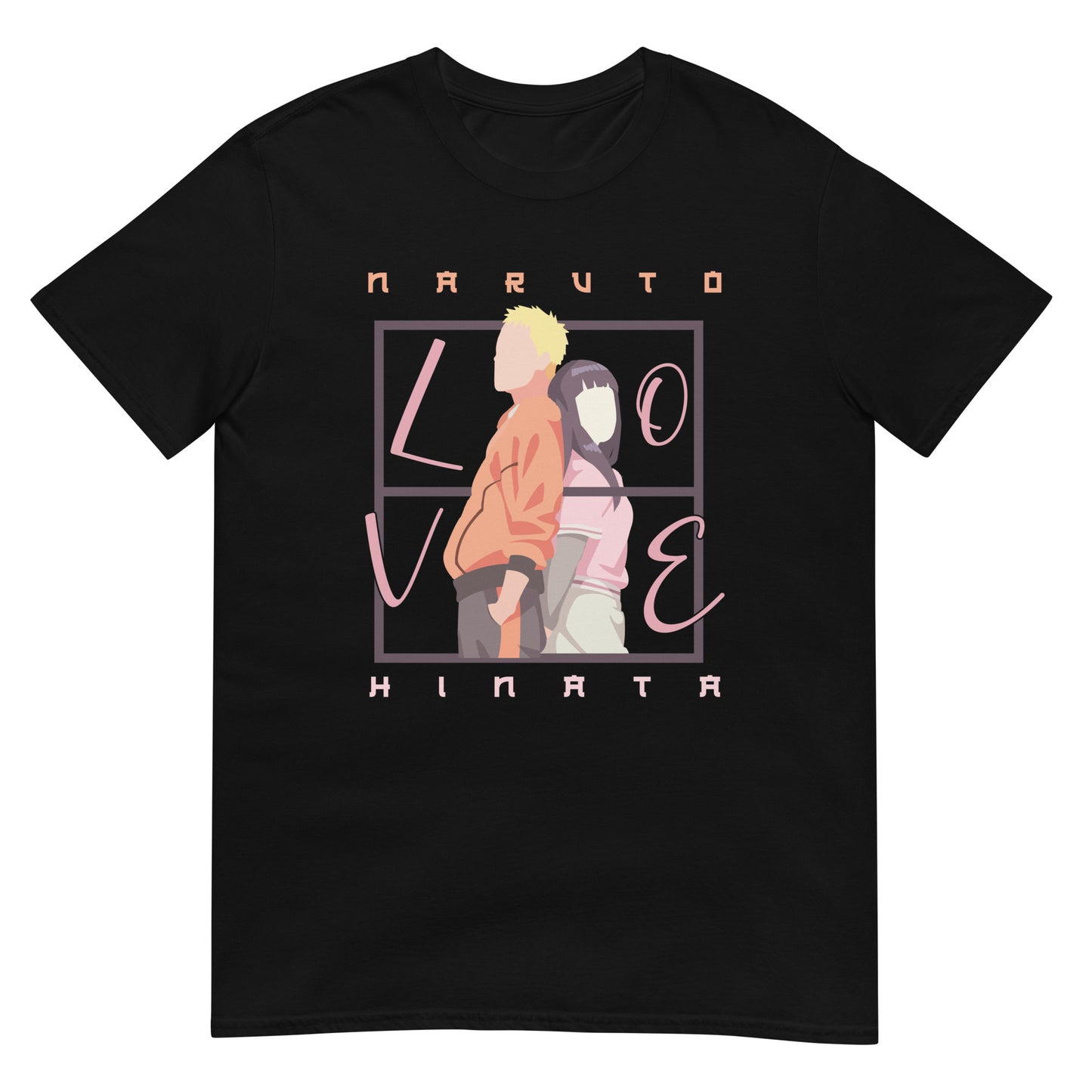 Naruto Anime Naruto and HInata Lovers Short-Sleeve Unisex T-Shirt