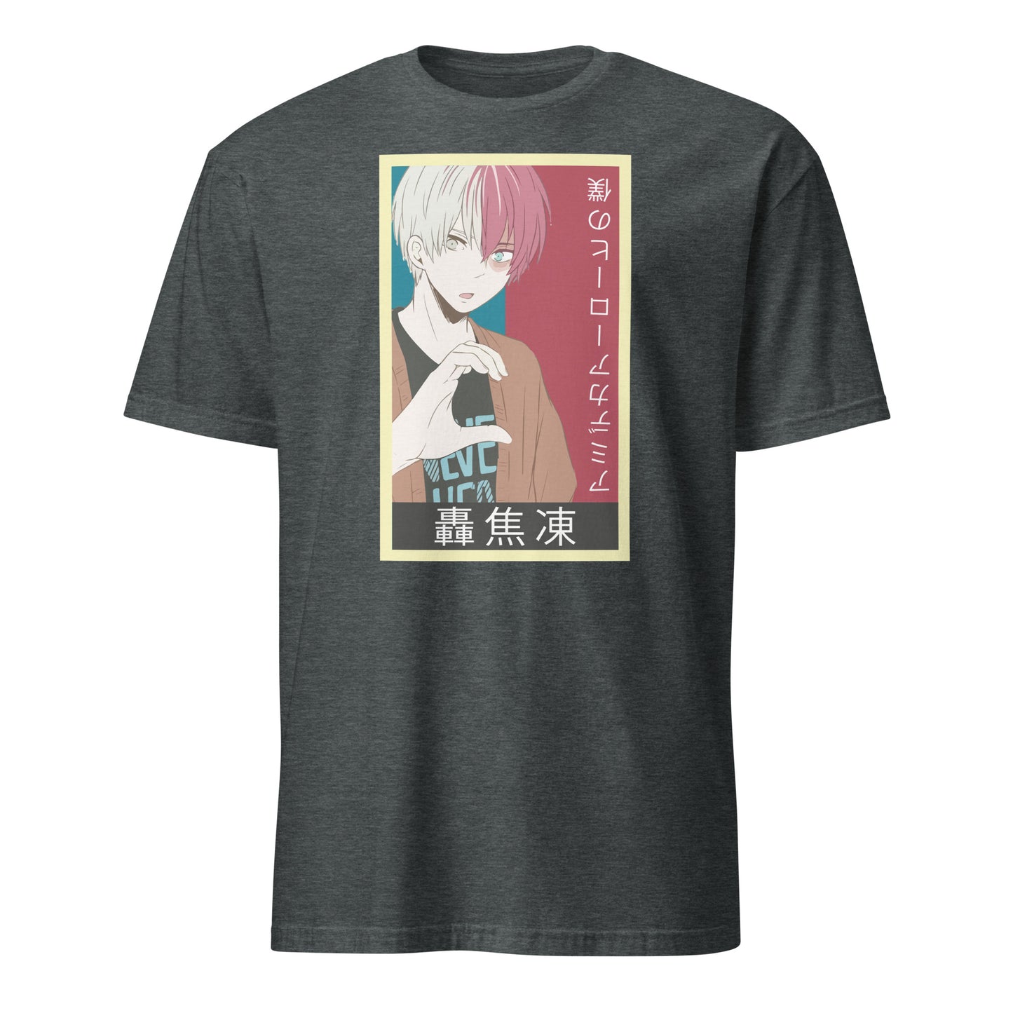 My Hero Academia Anime Todoroki Shoujo Heart Shape Short-Sleeve Unisex T-Shirt