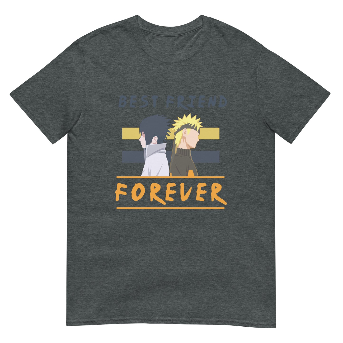 Naruto Anime Naruto and Sasuke Best Friends Forever Short-Sleeve Unisex T-Shirt