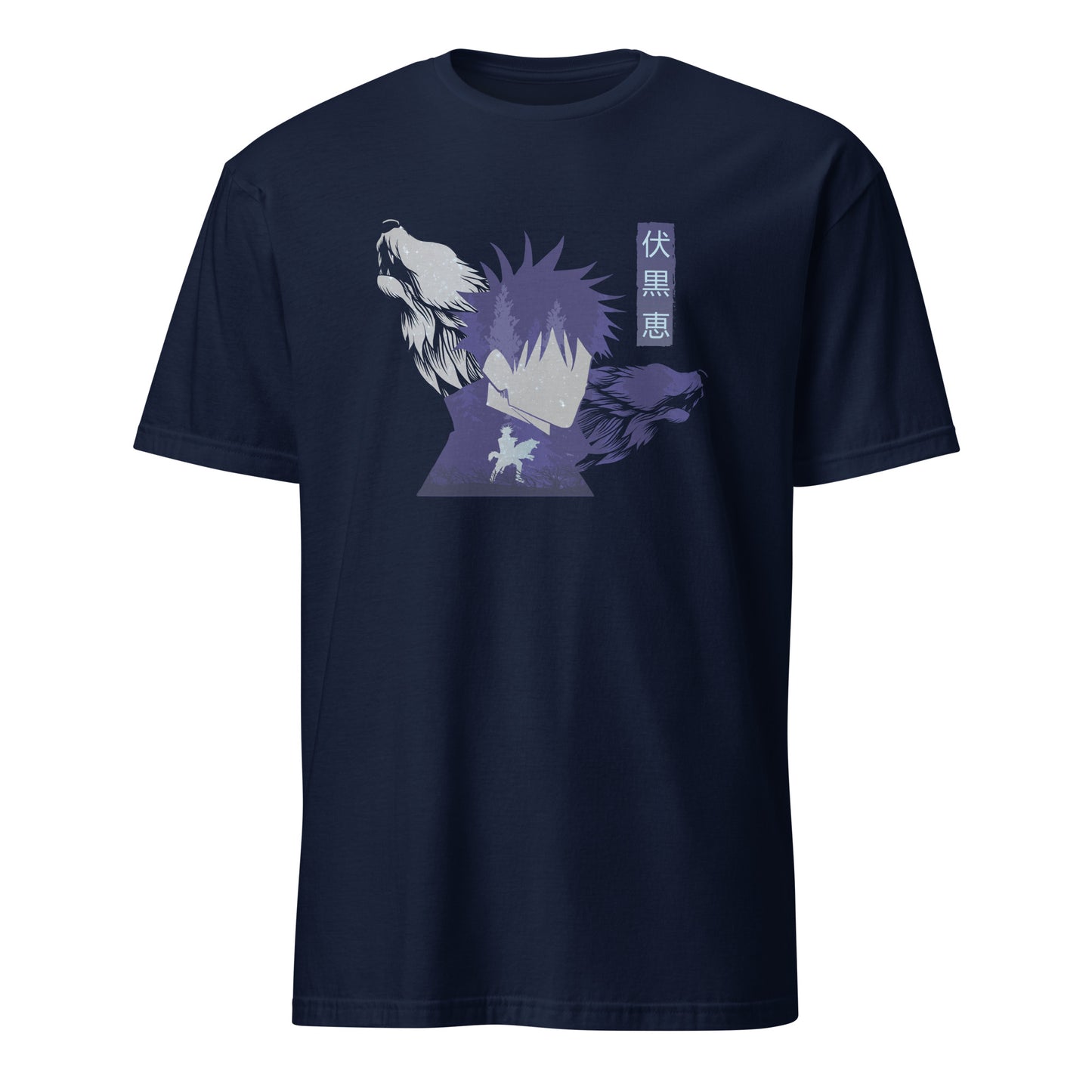 Jujutsu Kaisen Anime Megumi Fushiguro Ten Shadows Technique Short-Sleeve Unisex T-Shirt