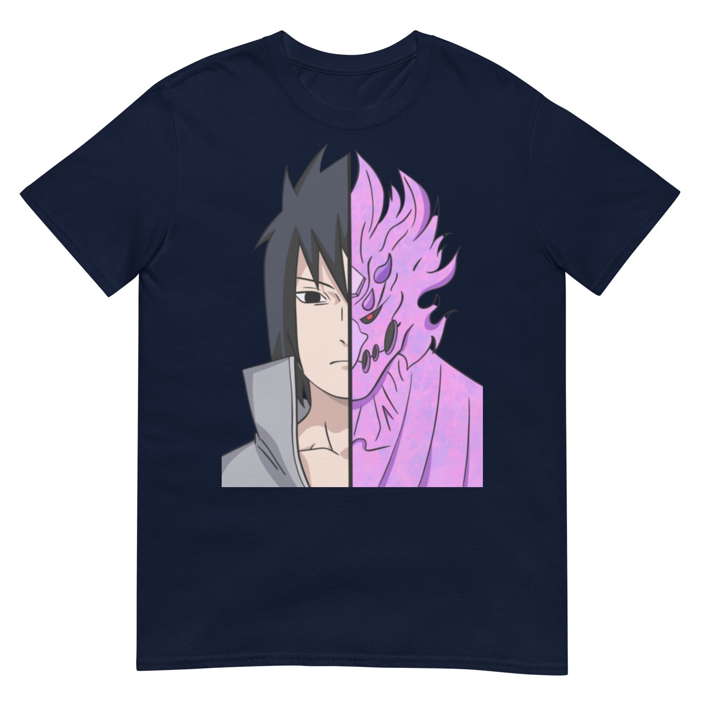 Naruto Shippuden Anime Sasuke Susanoo Split Short-Sleeve Unisex T-Shirt