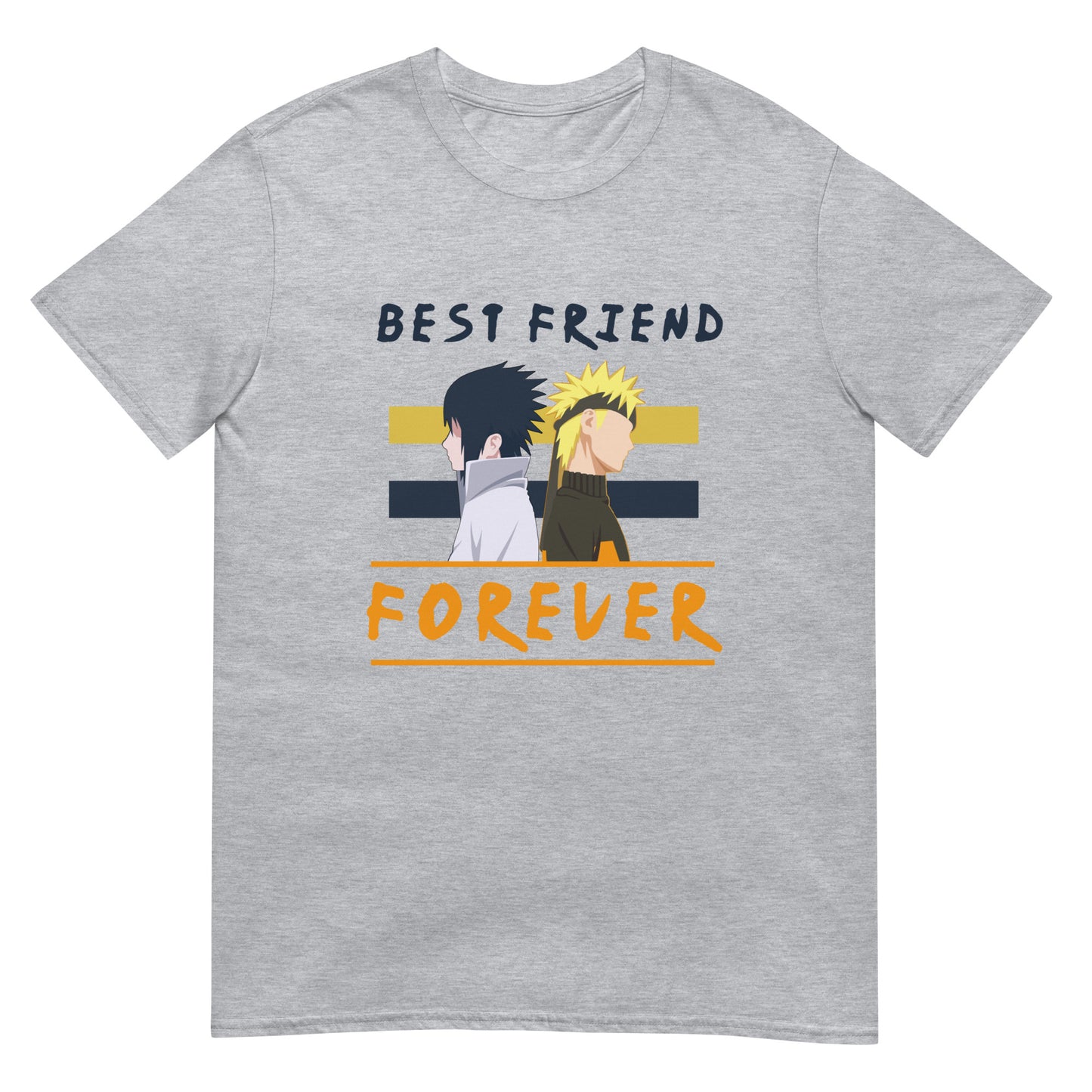 Naruto Anime Naruto and Sasuke Best Friends Forever Short-Sleeve Unisex T-Shirt