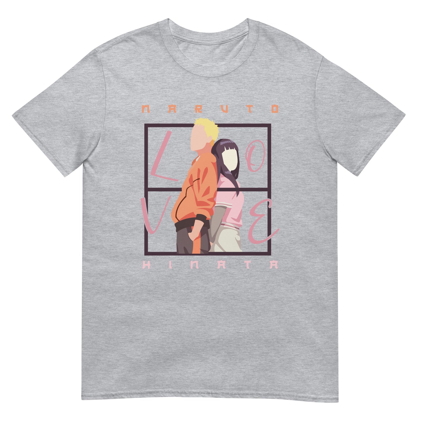 Naruto Anime Naruto and HInata Lovers Short-Sleeve Unisex T-Shirt