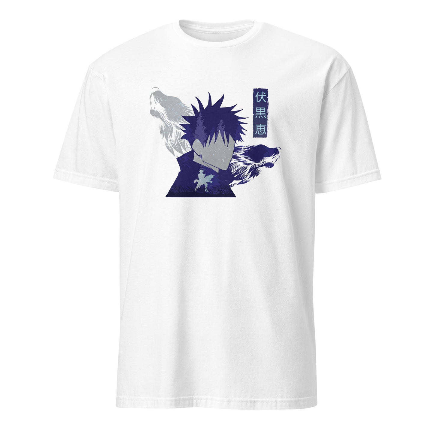 Jujutsu Kaisen Anime Megumi Fushiguro Ten Shadows Technique Short-Sleeve Unisex T-Shirt