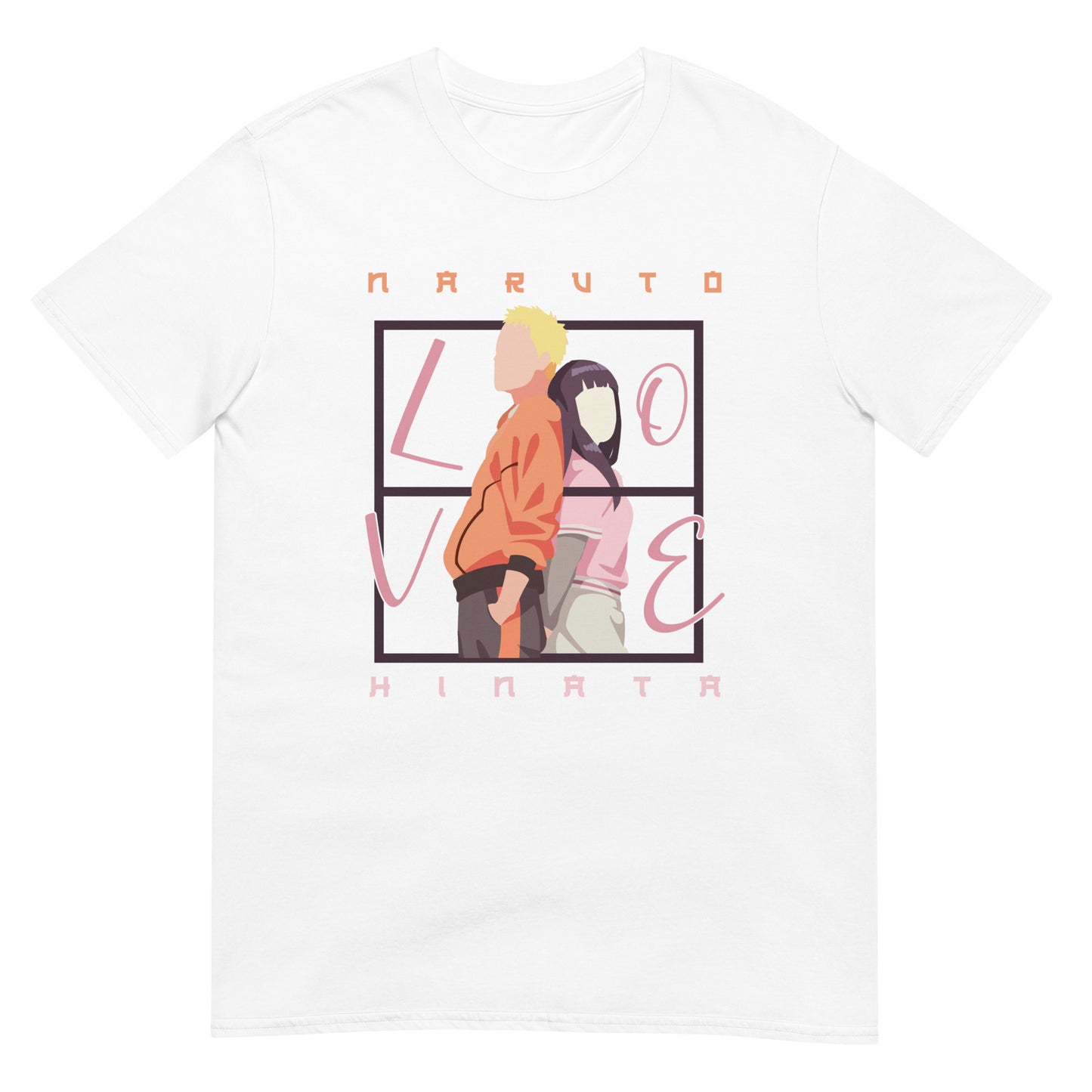 Naruto Anime Naruto and HInata Lovers Short-Sleeve Unisex T-Shirt