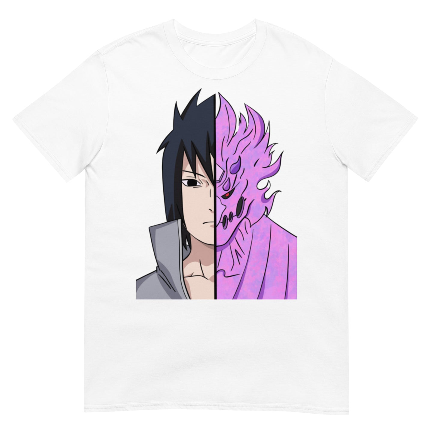 Naruto Shippuden Anime Sasuke Susanoo Split Short-Sleeve Unisex T-Shirt