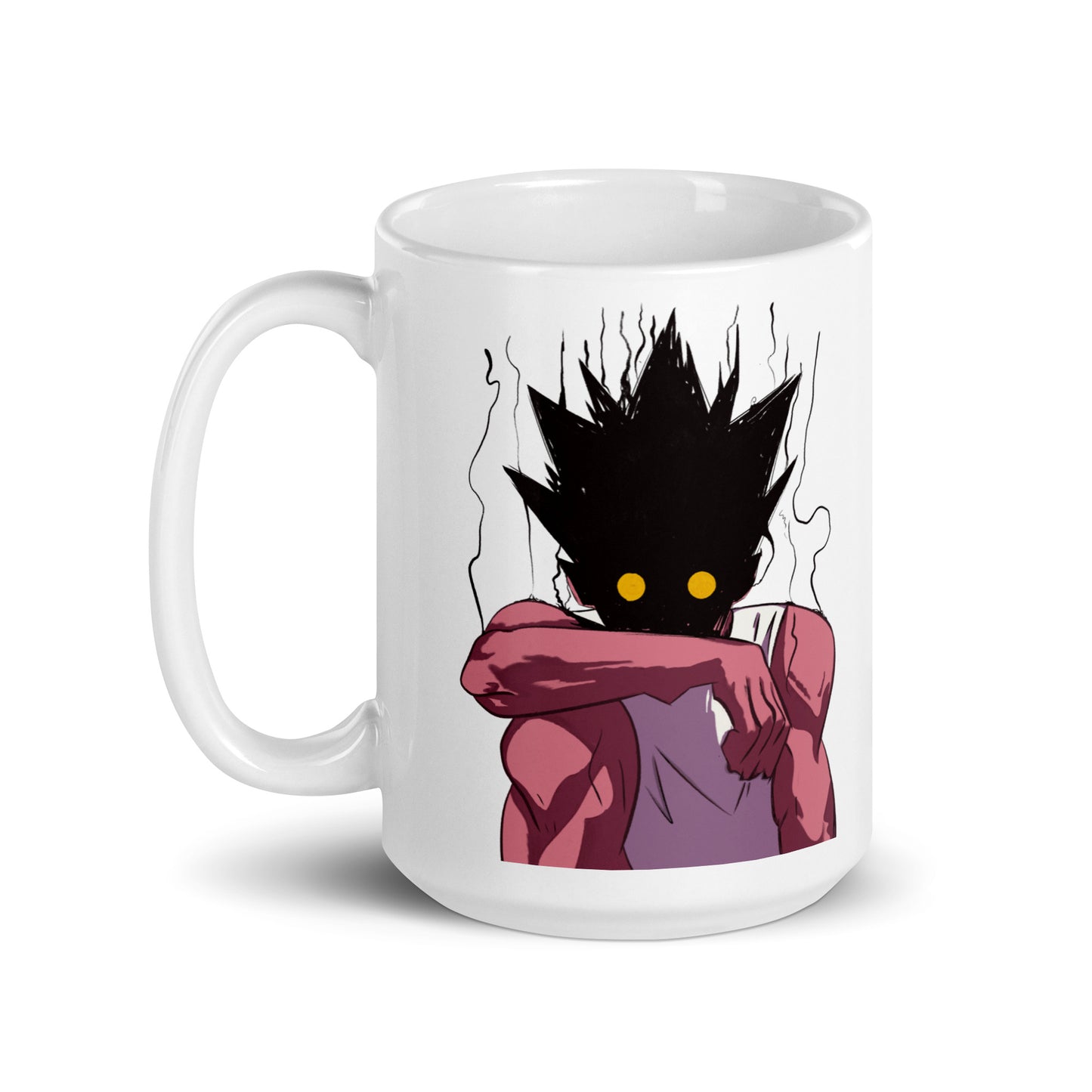 Hunter X Hunter Anime Gon Crash Out Chimera Ant Arc White glossy mug