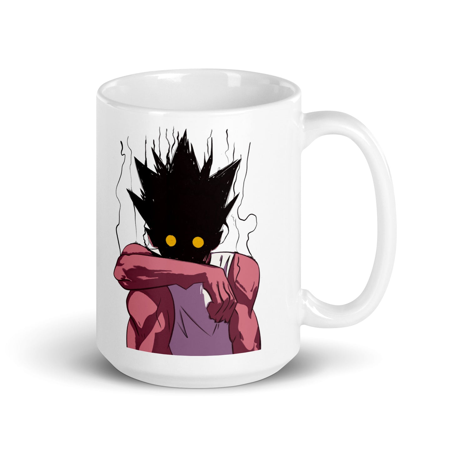 Hunter X Hunter Anime Gon Crash Out Chimera Ant Arc White glossy mug